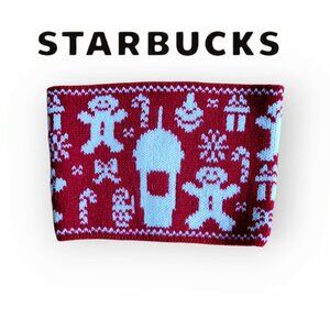 Starbucks Holiday Cup Cozy 2015 Ugly Sweater Limited Edition Knit Rare Gift Item